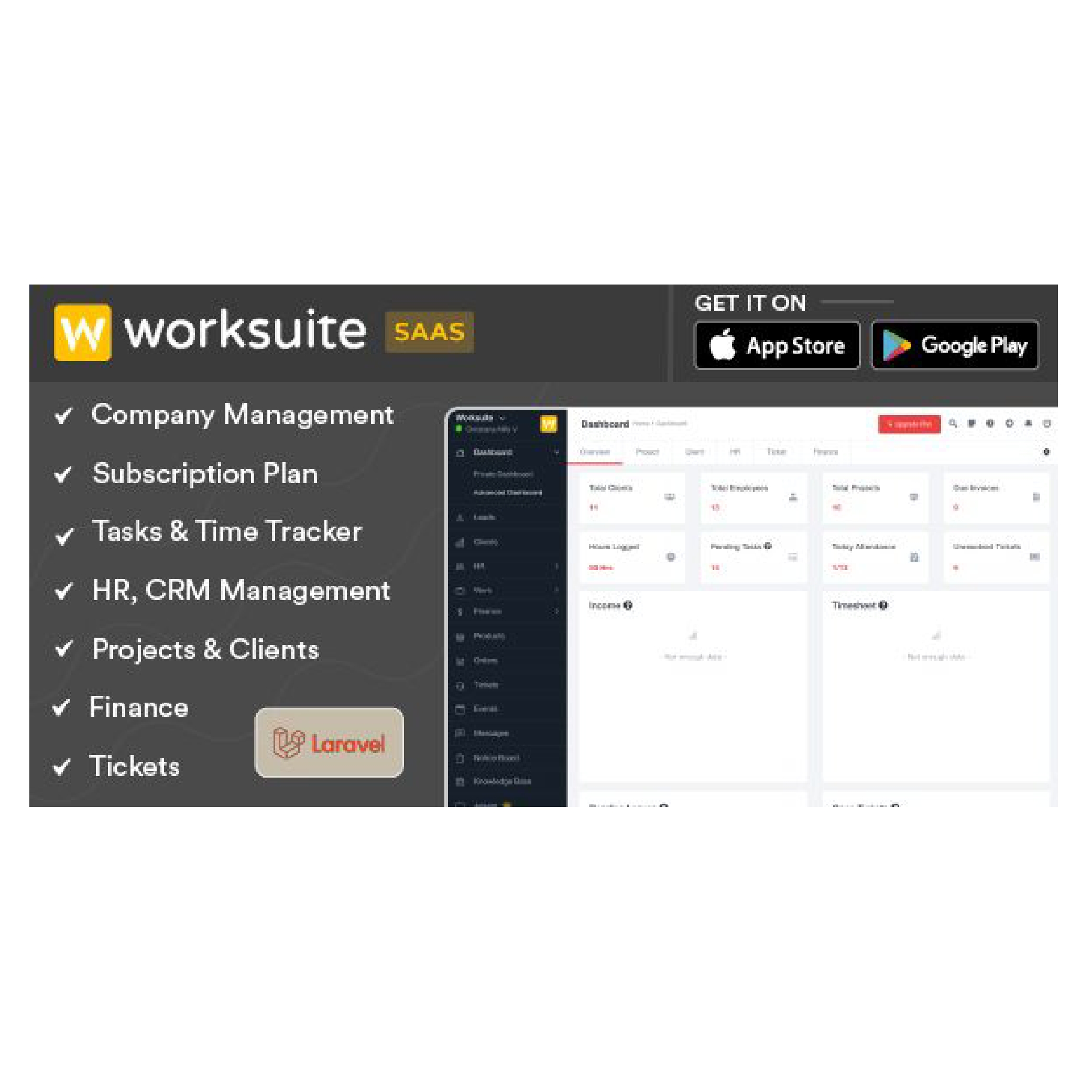 Worksuite Saas - 项目管理系统